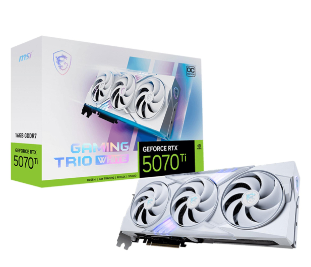 MSI GeForce RTX 5070 Ti Gaming Trio OC White 16GB GDDR7 DLSS5 - 1343766 - zdjęcie